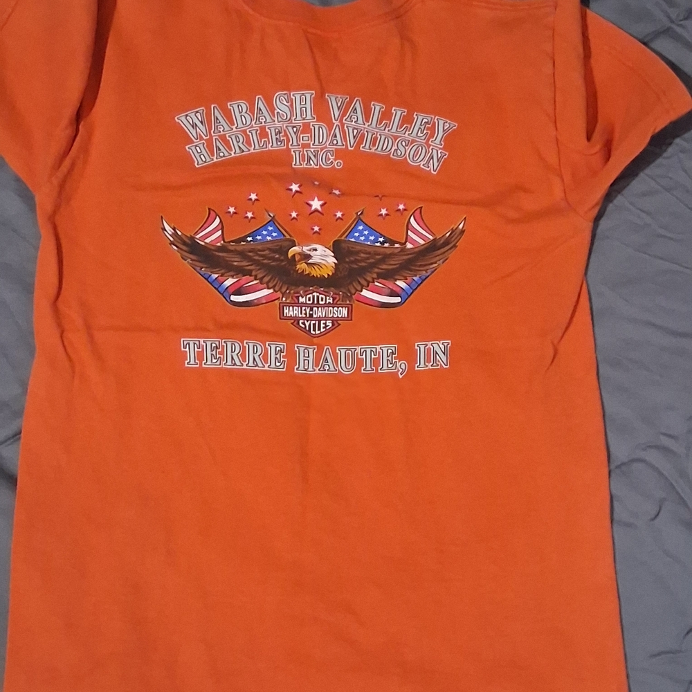 Harley-Davidson Orange Wabash Valley Terre Haute Graphic Tee